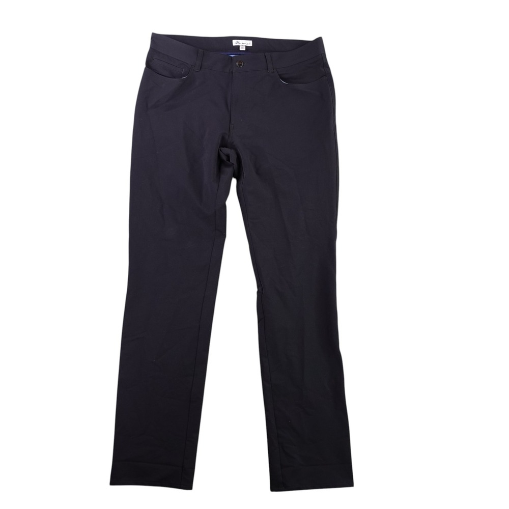 Peter Millar EB66 Performance Pants Men 36x34 Navy Blue Stretch Golf MF18EB40